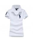 2019 moda lato koszulka Polo kobiet nowy Casual krótki rękaw Slim Polo koszule topy kobiet bawełniane ubrania