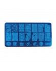 1 sztuk Nail Art Stamp stemplowanie obrazu płyty 6*12 cm ze stali nierdzewnej szablon do paznokci Manicure wzornik narzędzia, 20