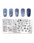 NICOLE pamiętnik Nail Art tłoczenia płyt geometryczne kwiaty wielu wzór Nail Art Stamp szablon szablony do manicure