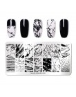 NICOLE pamiętnik Nail Art tłoczenia płyt geometryczne kwiaty wielu wzór Nail Art Stamp szablon szablony do manicure