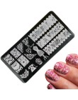 12x6 cm ze stali nierdzewnej piękno koronki obraz paznokci Art DIY obraz drukarki Manicure szablony do paznokci tłoczenia płyty 