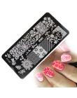 12x6 cm ze stali nierdzewnej piękno koronki obraz paznokci Art DIY obraz drukarki Manicure szablony do paznokci tłoczenia płyty 