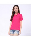 Koszulka polo damska koszula bawełna camisa koszulka polo z krótkim rękawem lato zwykły koszule top polo femme dorywczo stałe ko