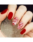 Urodzony dość boże narodzenie prostokąt szablon tłoczenia paznokci kwiat zwierząt geometria miłość walentynki Nail Art płytka do