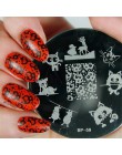 Urodzony dość boże narodzenie prostokąt szablon tłoczenia paznokci kwiat zwierząt geometria miłość walentynki Nail Art płytka do