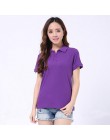 Koszulka polo damska koszula bawełna camisa koszulka polo z krótkim rękawem lato zwykły koszule top polo femme dorywczo stałe ko