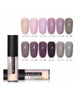 LILYCUTE 5 ml Nude kolor żel UV z brokatem holograficzne cekiny Soak Off Semi permanentny kolorowy lakier do paznokci żel do paz