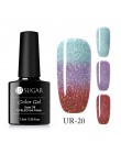 UR SUGAR Rainbow termiczna żel zmieniający kolor lakier do paznokci holograficzny Glitter temperatura Soak Off żel UV lakier 7.5