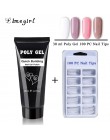 Polygel 6 kolorów Builder Poly żel szybkie suche Nail Art Design przedłużenie paznokci naturalny twardy żel galaretki żel akrylo