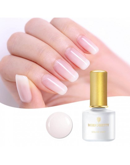 Urodzony dość Opal galaretki żel do paznokci polski 6 ml Semi-przezroczysty biały różowy lakier do Manicure Nail Art lakier żelo