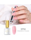 Urodzony dość Opal galaretki żel do paznokci polski 6 ml Semi-przezroczysty biały różowy lakier do Manicure Nail Art lakier żelo