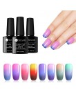 UR SUGAR termiczny Ultra cienkie Glitter 3 kolory Soak Off żel UV kolor-zmiana płatek śniegu temperatury zmiana koloru żel żel d