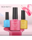 ROHWXY lakier do paznokci LED żel UV do paznokci lakier do paznokci hybrydowy 60 kolorów Semi permanentny Gellak Nail Primer do 