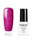 ROSALIND żel do paznokci zestaw do polerowania uv 7 ML biała butelka żel do paznokci Soak Off Rainbow serii zestaw do Manicure l