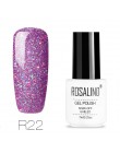 ROSALIND żel do paznokci zestaw do polerowania uv 7 ML biała butelka żel do paznokci Soak Off Rainbow serii zestaw do Manicure l