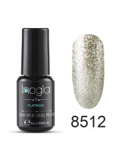 Inagla Nail Art 8 ml lśniące brokat gwiaździsty platynowy żel do malowania kryształ lakier do paznokci Soak off Platinum UV żelo