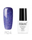 ROSALIND żel do paznokci zestaw do polerowania uv 7 ML biała butelka żel do paznokci Soak Off Rainbow serii zestaw do Manicure l