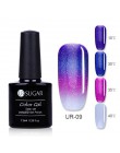 UR SUGAR termiczny Ultra cienkie Glitter 3 kolory Soak Off żel UV kolor-zmiana płatek śniegu temperatury zmiana koloru żel żel d