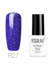 ROSALIND żel do paznokci zestaw do polerowania uv 7 ML biała butelka żel do paznokci Soak Off Rainbow serii zestaw do Manicure l