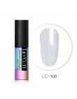 LILYCUTE brokatowy żel do paznokci polski 5 ML Soak Off żel UV lakier do paznokci Semi permanentny lakier do paznokci podkład la