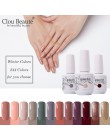 Clou Beaute 15 ml żel UV lakier do paznokci 244 kolory lakier brokat bazy warstwa wierzchnia lakier do paznokci vernis semi perm