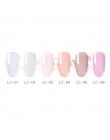 LILYCUTE 5 ml szybkie rozszerzenie żel nago biały przezroczysty akryl poli żel UV do paznokci lakier do paznokci kryształowa gal