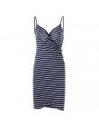 Wipalo 2019 Sexy Backless kobiety lato sukienka w paski dekolt w szpic Spaghetti pasek kobiety sukienki długość do kolan eleganc