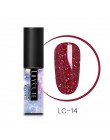 LILYCUTE brokatowy żel do paznokci polski 5 ML Soak Off żel UV lakier do paznokci Semi permanentny lakier do paznokci podkład la