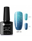 UR SUGAR termiczny Ultra cienkie Glitter 3 kolory Soak Off żel UV kolor-zmiana płatek śniegu temperatury zmiana koloru żel żel d