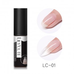 LILYCUTE 5 ml szybkie rozszerzenie żel nago biały przezroczysty akryl poli żel UV do paznokci lakier do paznokci kryształowa gal