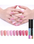 LILYCUTE seria nago lakier do paznokci 5 ml fioletowy czerwony czarny szary Soak Off lakier żelowy UV klej lakier do manicure la