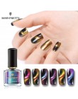 Urodzony dość kameleon 3D Cat Eye do paznokci polski lakier magnetyczny Aurora serii 6 ml lakier magnes lakier do paznokci czarn