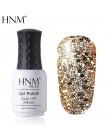 HNM 8 ML diament lampa UV LED paznokci żel Bling Glitter farby Gellak Soak Off Semi Permanent szczęście lakier emalia żel polski