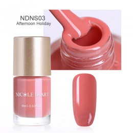 NICOLE DIARY 9 ml lakier do paznokci lakier metaliczny lustro efekt matowy matowy seria nago polski Manicure lakier do paznokci 