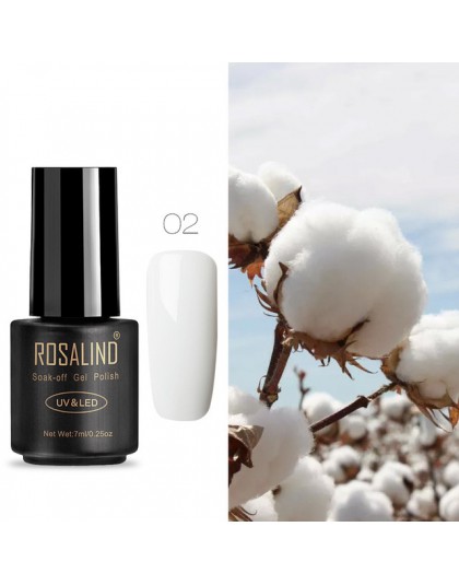 ROSALIND 7 ML lakier do paznokci żel lakier hybrydowy UV do Manicure Off Gellak biały Prime żel do malowania paznokci rozszerzen