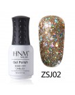 HNM 8 ML diament lampa UV LED paznokci żel Bling Glitter farby Gellak Soak Off Semi Permanent szczęście lakier emalia żel polski