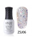 HNM 8 ML diament lampa UV LED paznokci żel Bling Glitter farby Gellak Soak Off Semi Permanent szczęście lakier emalia żel polski