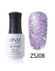 HNM 8 ML diament lampa UV LED paznokci żel Bling Glitter farby Gellak Soak Off Semi Permanent szczęście lakier emalia żel polski