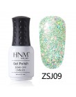 HNM 8 ML diament lampa UV LED paznokci żel Bling Glitter farby Gellak Soak Off Semi Permanent szczęście lakier emalia żel polski