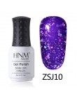 HNM 8 ML diament lampa UV LED paznokci żel Bling Glitter farby Gellak Soak Off Semi Permanent szczęście lakier emalia żel polski