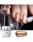 Belen 7 ml czarny biały do paznokci lakier żelowy UV Bling połyskujący platynowy szczęście lakier do paznokci Semi Permanent Ena