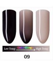 Najnowszy 18 kolorowy żelowy lakier do paznokci do paznokci do zmiany temperatury kolor lakier żelowy UV gradientu żel do paznok