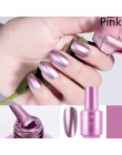 8/18 ml moda lustro efekt metaliczny lakier do paznokci purpurowa róża złota srebrny chrom lakier do paznokci do paznokci lakier