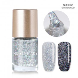 NICOLE DIARY 9 ml lakier do paznokci galaretki holograficzny kameleon metaliczny polski błyszczące płaty cekiny Manicure lakier 