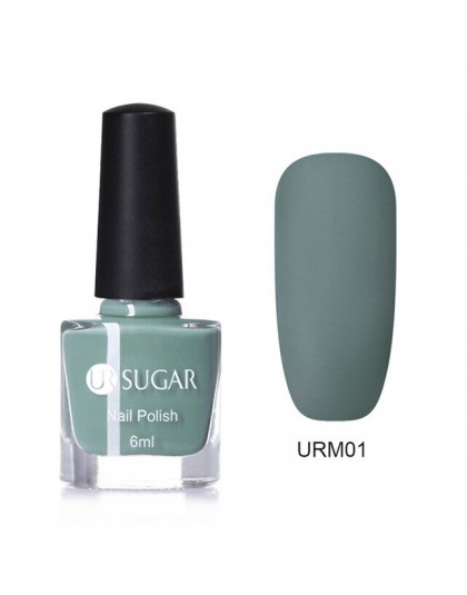 UR SUGAR 6 ml matowy lakier do paznokci czysty kolor paznokci lakier do paznokci matowy fioletowy szary 6 kolory polski Manicure