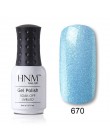 H & m 8 ml niebieski czerwony różowy zielony żółty lakier do paznokci żel kolorowy lampa UV LED lakier półtrwały Hybird bazy Top