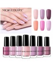 NICOLE pamiętnik seria nago lakier do paznokci 6 ml odkleić lakier do paznokci czysty kolor paznokci różowy Manicure DIY projekt