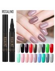 ROSALIND 5 ml lakier do paznokci pióro trzeba wyleczyć za pomocą lampy UV LED Soak-Off biały kolor dla nal sztuki lakier do pazn