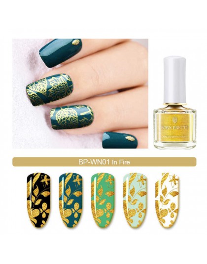 Urodzony dość 57 kolorów 6 ml Nail Art tłoczenie polski nowo słodki styl Manicure płyta lakier cukierki stempel do paznokci laki