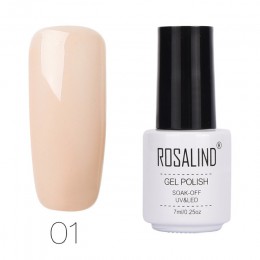 ROSALIND żel lakiery hybrydowe emalia czysty kolor żel UV lakier do paznokci vernis semi permanent Prime Nail Art akrylowy Off G